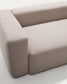 Divano Blok 2 posti in ciniglia beige 210 cm FSC Mix Credit