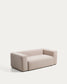 Divano Blok 2 posti in ciniglia beige 210 cm FSC Mix Credit