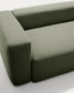 Divano Blok 2 posti in ciniglia verde muschio 210 cm FSC Mix Credit