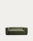Divano Blok 2 posti in ciniglia verde muschio 210 cm FSC Mix Credit