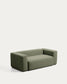 Divano Blok 2 posti in ciniglia verde muschio 210 cm FSC Mix Credit
