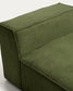 Poltrona Blok in velluto a coste spesso verde 90 cm FSC Mix Credit