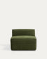 Poltrona Blok in velluto a coste spesso verde 90 cm FSC Mix Credit