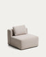 Poltrona Blok in ciniglia beige 90 cm FSC Mix Credit