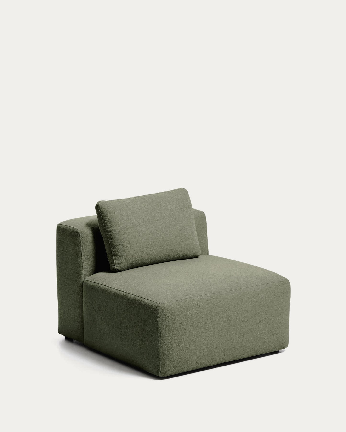 Poltrona Blok in ciniglia verde muschio 90 cm FSC Mix Credit