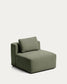 Poltrona Blok in ciniglia verde muschio 90 cm FSC Mix Credit