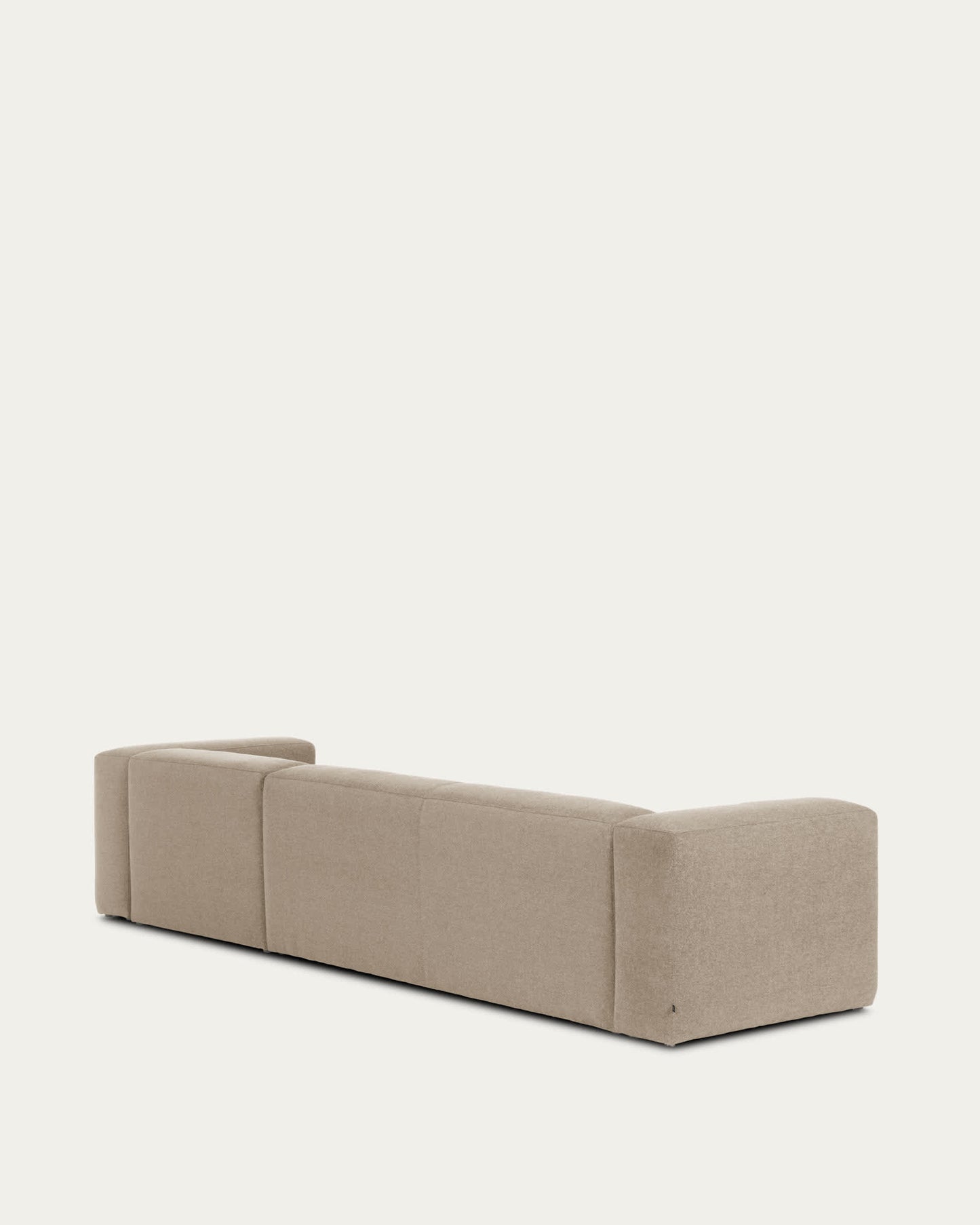 Divano Blok 4 posti chaise longue destra beige 330 cm