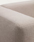 Divano Blok 4 posti in ciniglia beige con chaise longue destra 330 cm FSC Mix Credit