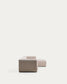 Divano Blok 4 posti in ciniglia beige con chaise longue destra 330 cm FSC Mix Credit