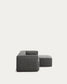 Divano Blok 2 posti in velluto a coste spesso grigio con chaise longue destra 240 cm FSC Mix Credit