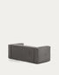 Divano Blok 2 posti in velluto a coste spesso grigio con chaise longue destra 240 cm FSC Mix Credit