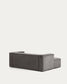 Divano Blok 2 posti in velluto a coste spesso grigio con chaise longue sinistra 240 cm FSC Mix Credit