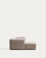 Divano Blok 2 posti in ciniglia beige con chaise longue sinistra 240 cm FSC Mix Credit