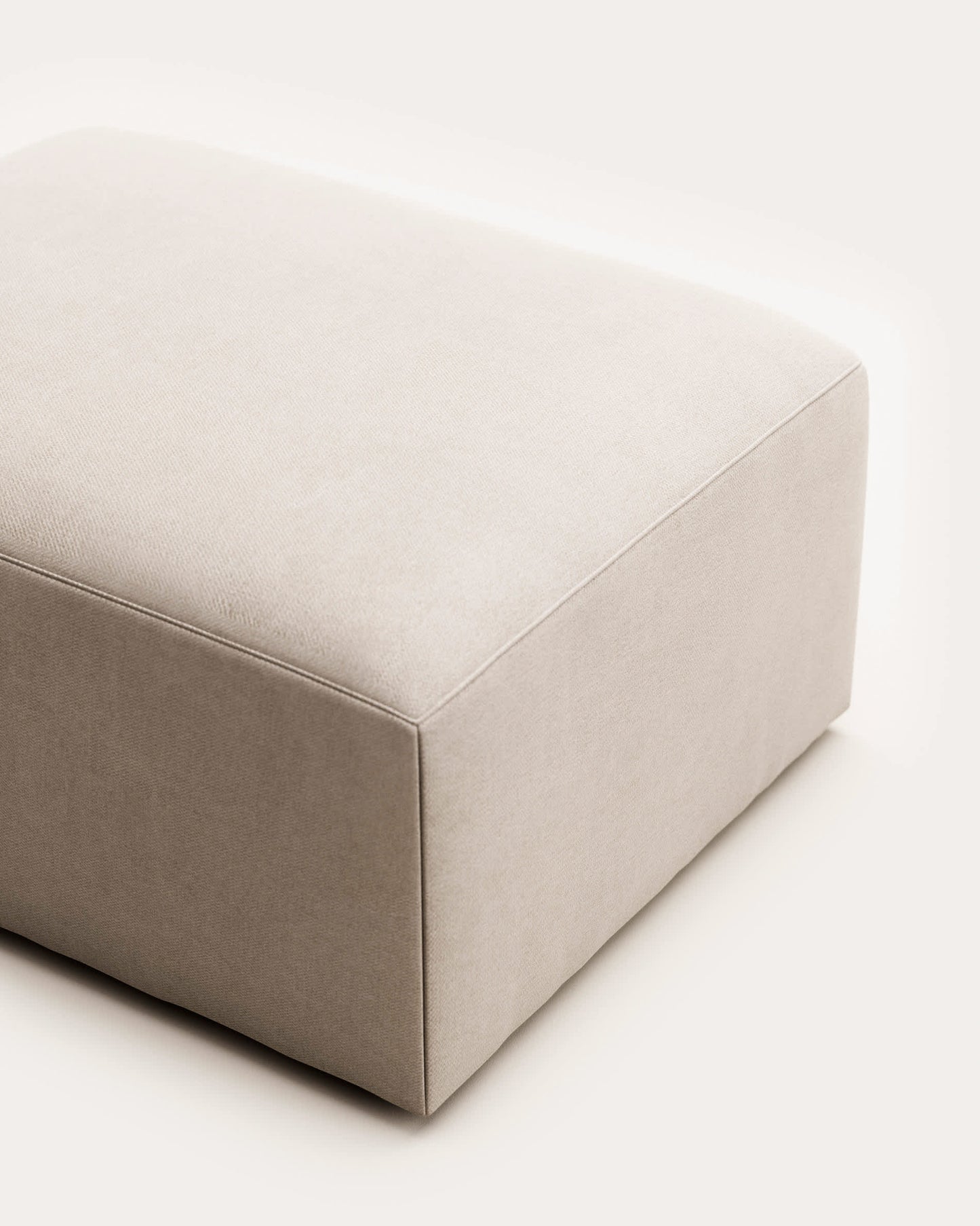 Pouf Blok 90 x 70 cm beige