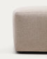 Poggiapiedi Blok in ciniglia beige 90 x 74 cm FSC Mix Credit