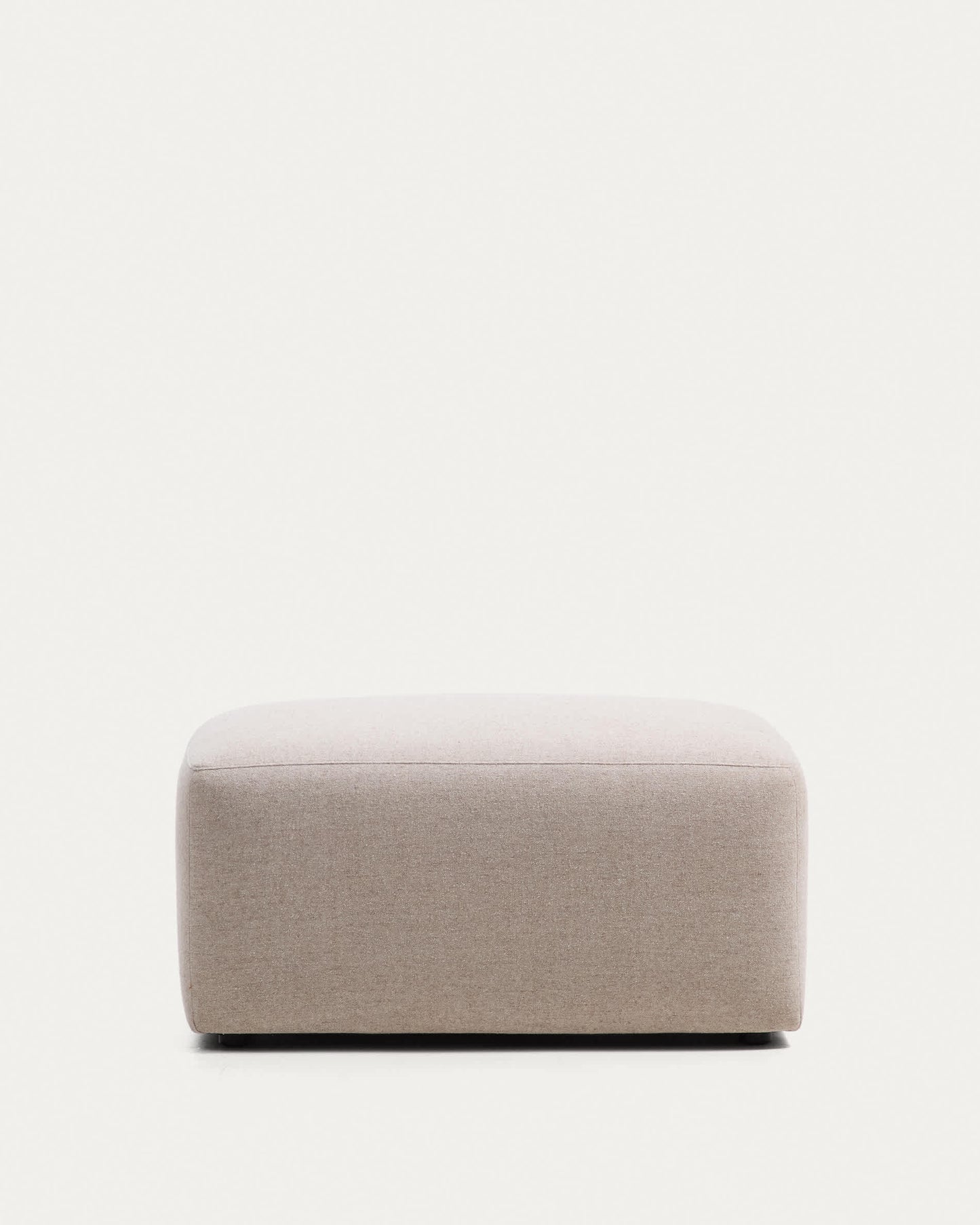 Poggiapiedi Blok in ciniglia beige 90 x 74 cm FSC Mix Credit