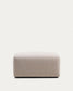 Poggiapiedi Blok in ciniglia beige 90 x 74 cm FSC Mix Credit