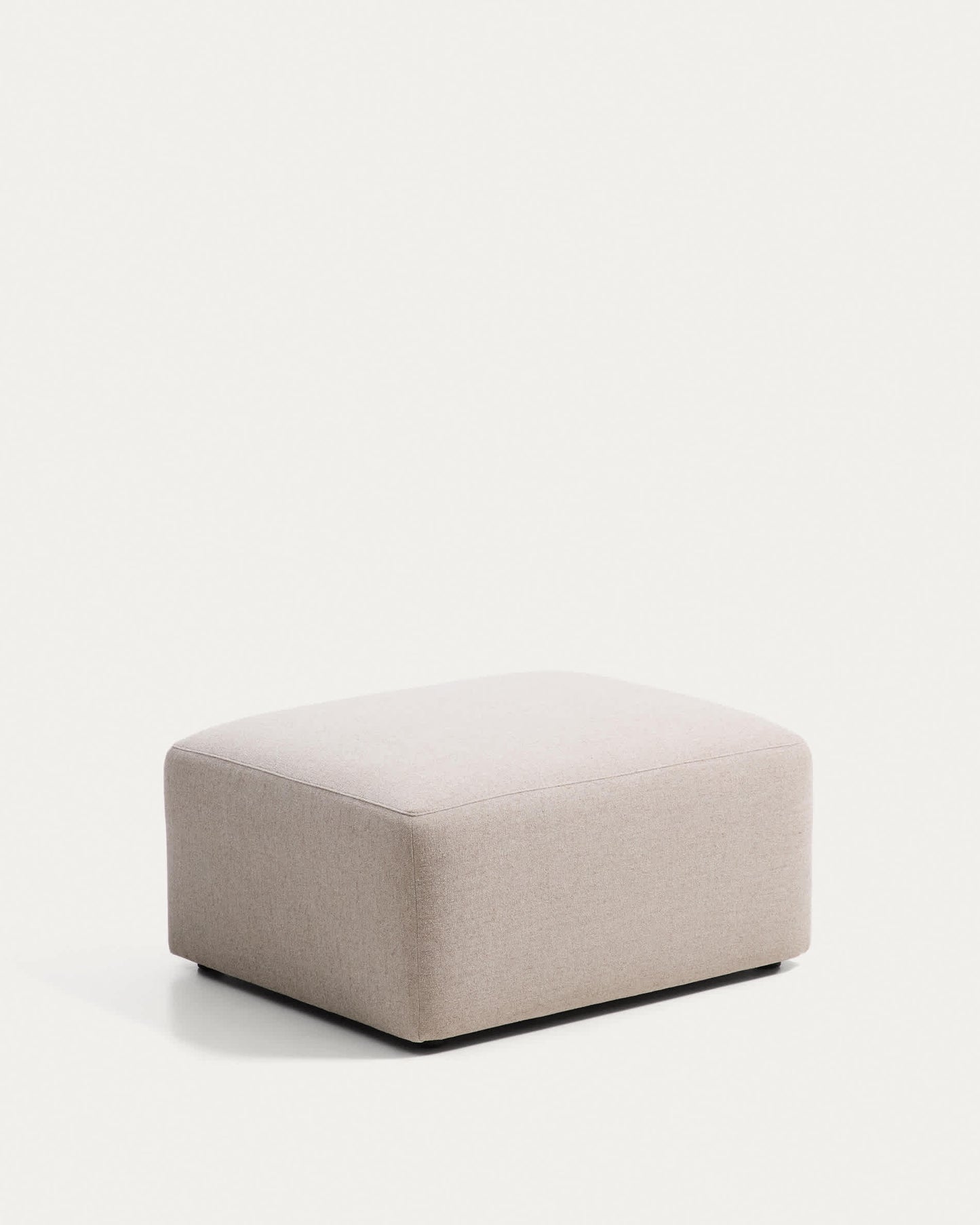 Poggiapiedi Blok in ciniglia beige 90 x 74 cm FSC Mix Credit