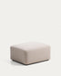 Poggiapiedi Blok in ciniglia beige 90 x 74 cm FSC Mix Credit