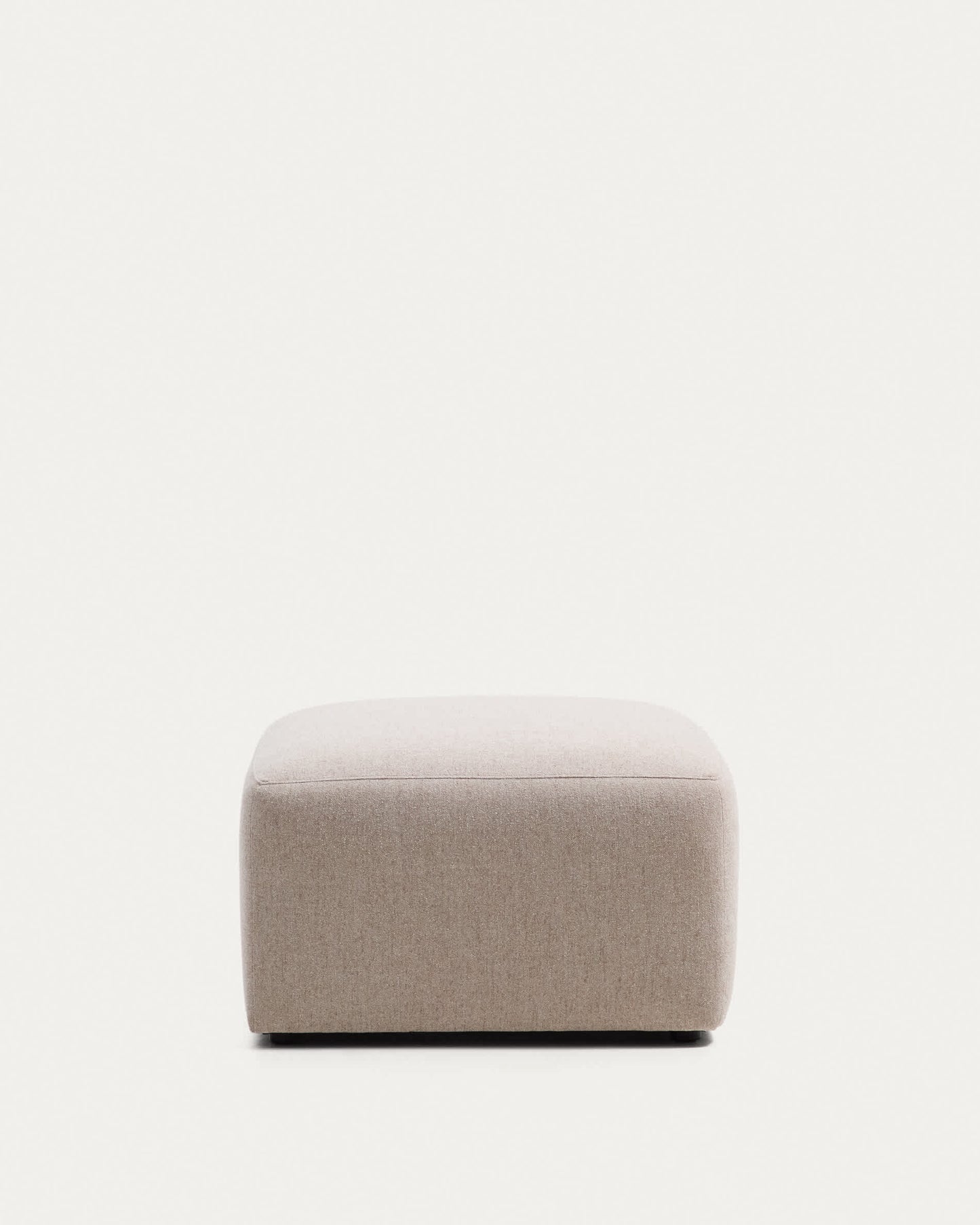 Poggiapiedi Blok in ciniglia beige 90 x 74 cm FSC Mix Credit