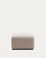Poggiapiedi Blok in ciniglia beige 90 x 74 cm FSC Mix Credit