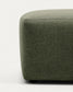 Poggiapiedi Blok in ciniglia verde muschio 90 x 74 cm FSC Mix Credit
