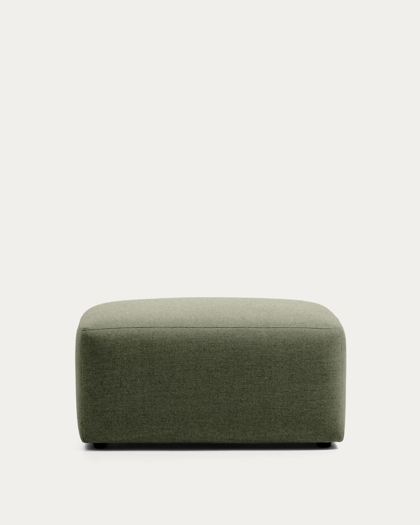 Poggiapiedi Blok in ciniglia verde muschio 90 x 74 cm FSC Mix Credit