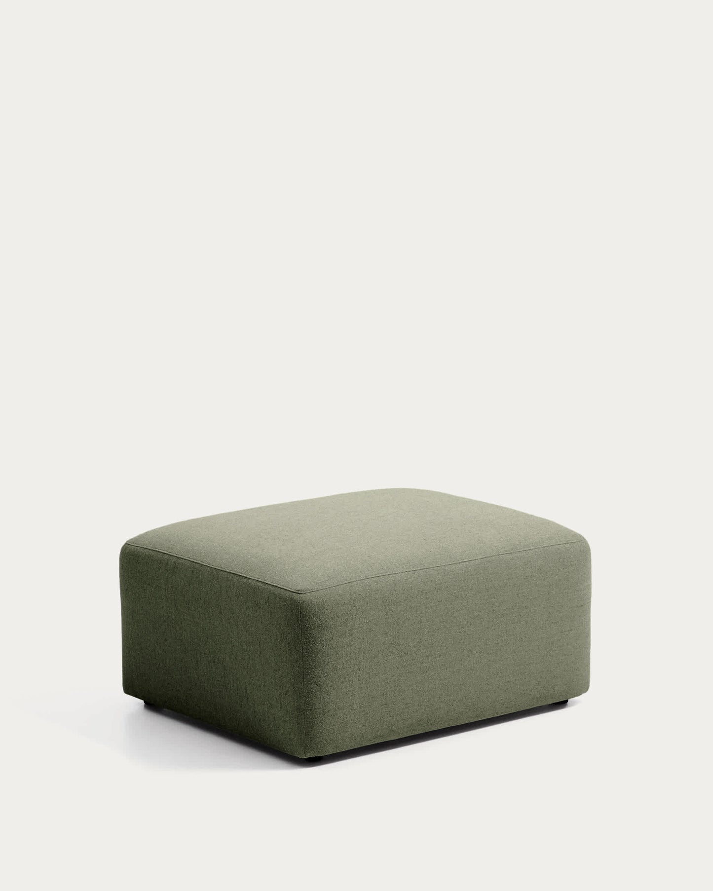 Poggiapiedi Blok in ciniglia verde muschio 90 x 74 cm FSC Mix Credit