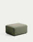 Poggiapiedi Blok in ciniglia verde muschio 90 x 74 cm FSC Mix Credit