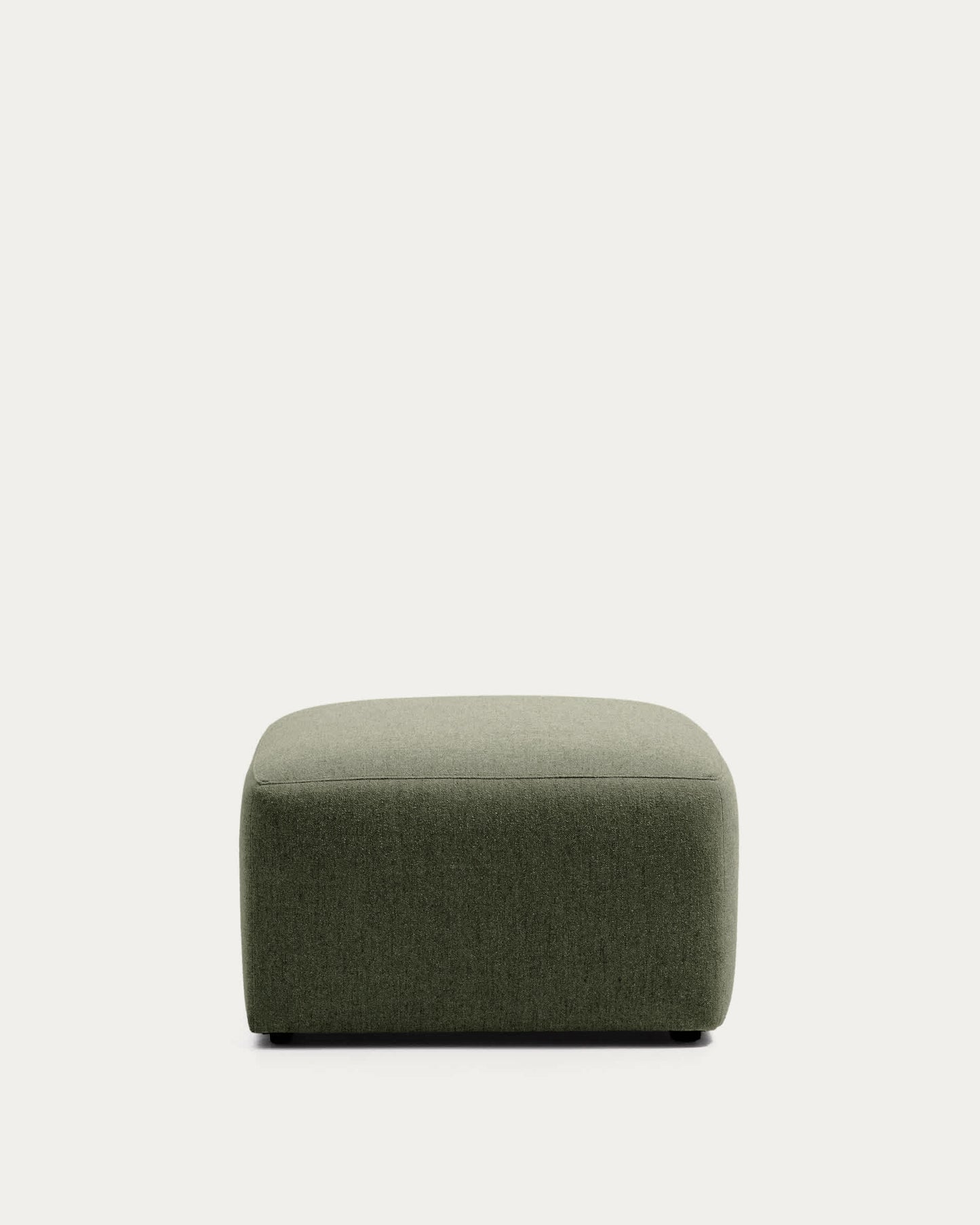 Poggiapiedi Blok in ciniglia verde muschio 90 x 74 cm FSC Mix Credit