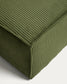 Pouf terminale Blok in velluto a coste spesso verde 60x104 cm FSC Mix Credit