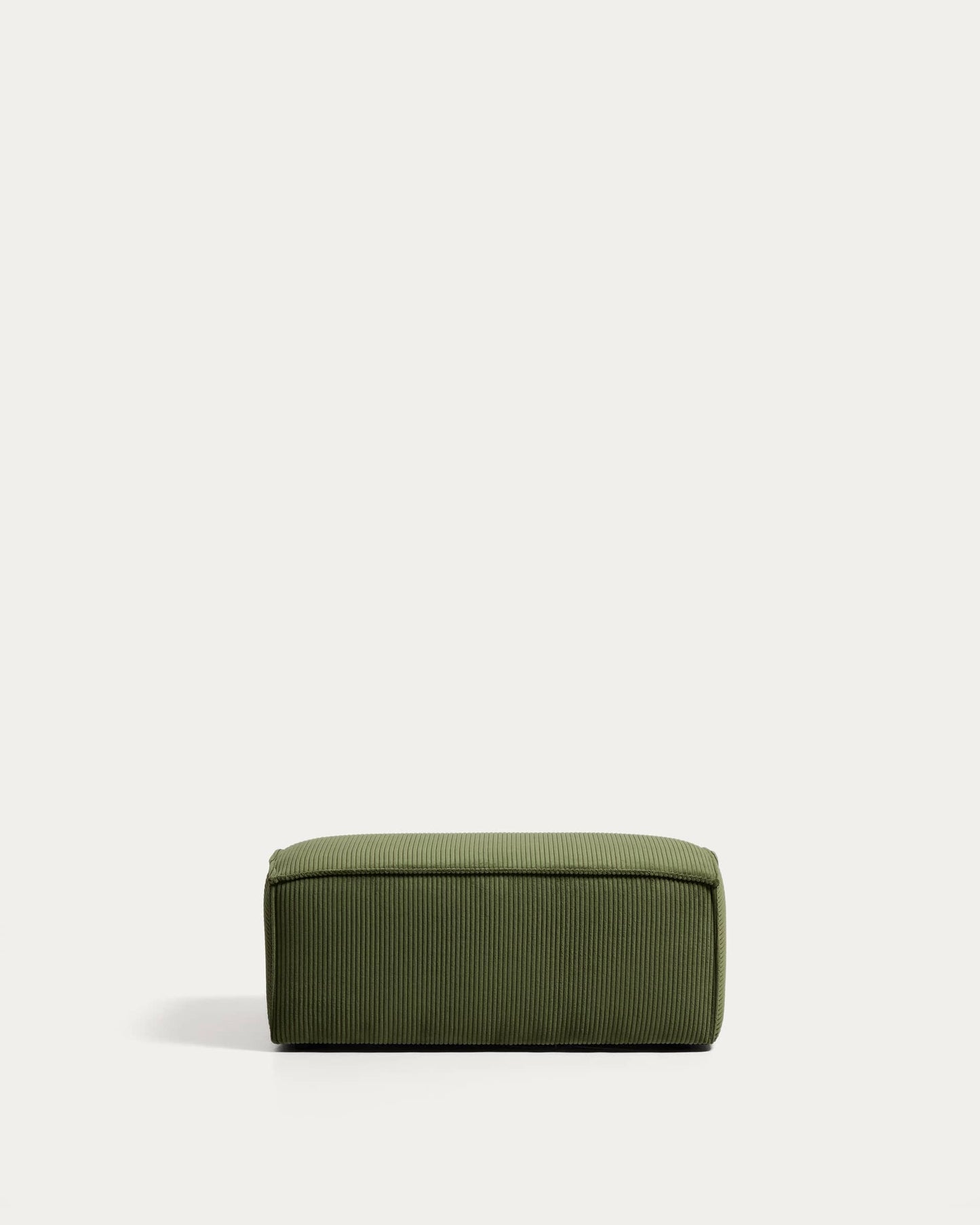 Pouf terminale Blok in velluto a coste spesso verde 60x104 cm FSC Mix Credit