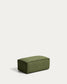 Pouf terminale Blok in velluto a coste spesso verde 60x104 cm FSC Mix Credit