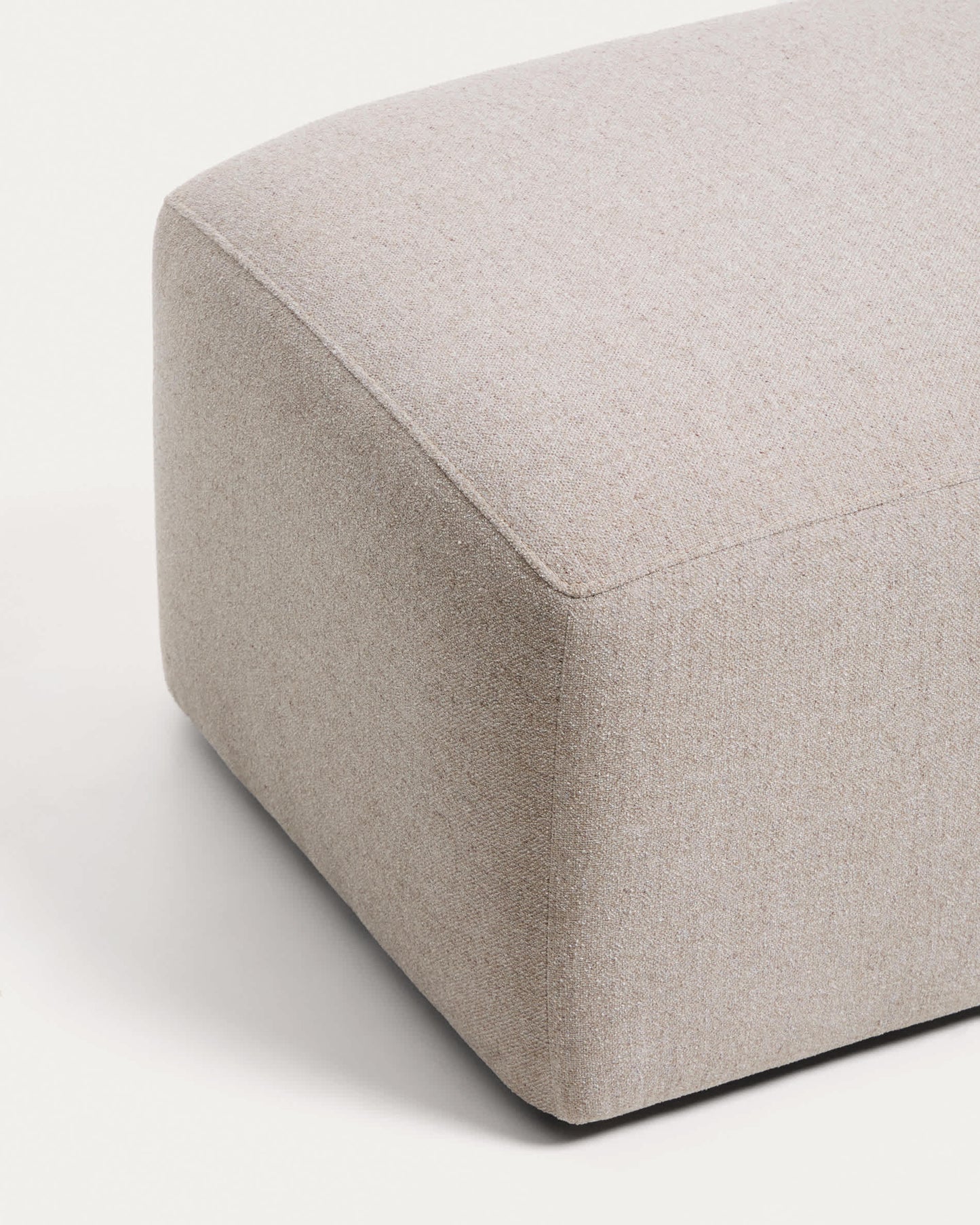 Pouf terminale Blok in ciniglia beige 60x104 cm FSC Mix Credit