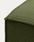 Pouf terminale Blok in velluto verde 90x104 cm FSC Mix Credit