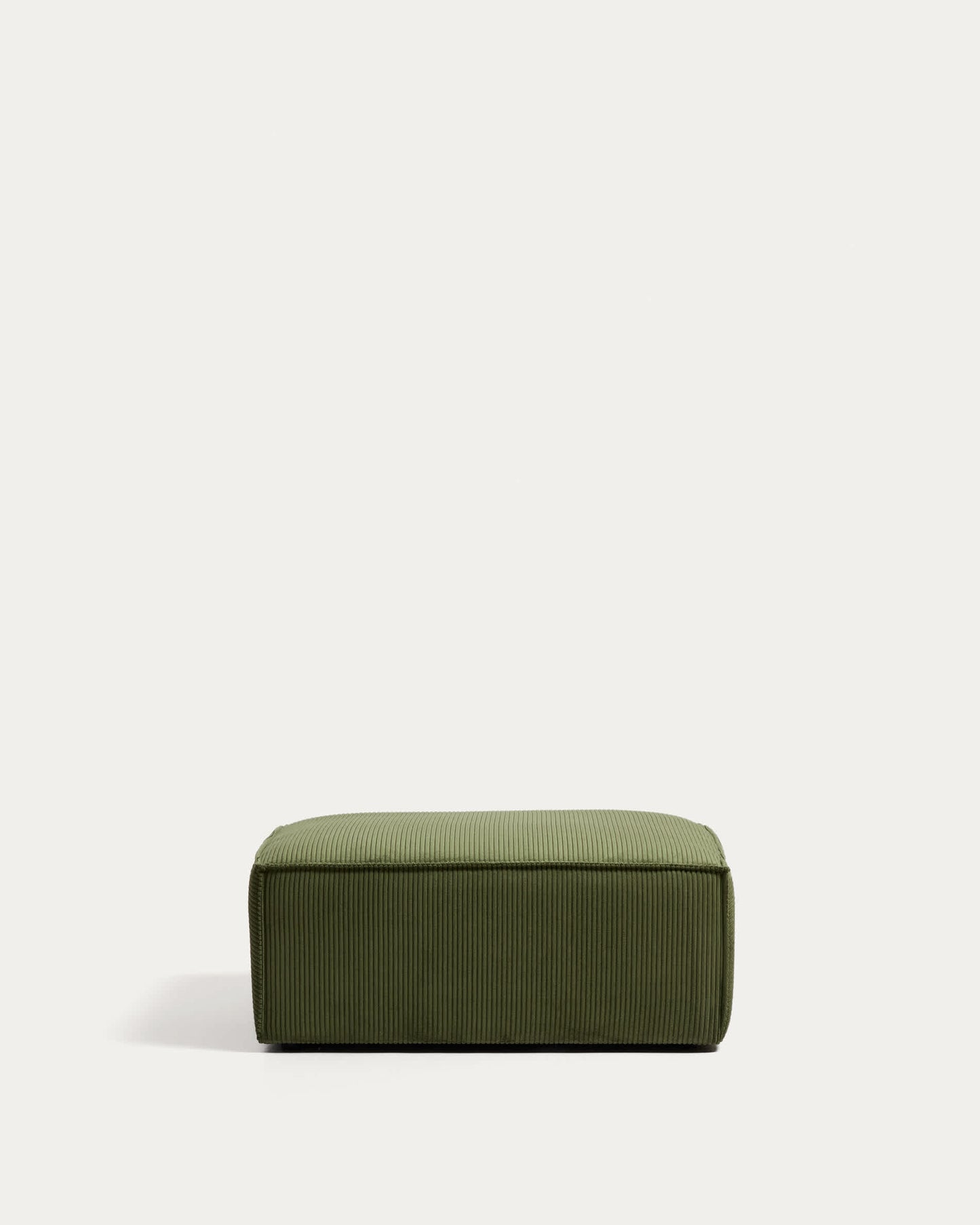 Pouf terminale Blok in velluto verde 90x104 cm FSC Mix Credit