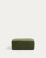 Pouf terminale Blok in velluto verde 90x104 cm FSC Mix Credit