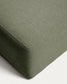 Pouf terminale Blok in ciniglia verde 90x104 cm FSC Mix Credit
