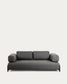 Divano Compo 3 posti grigio scuro 232 cm