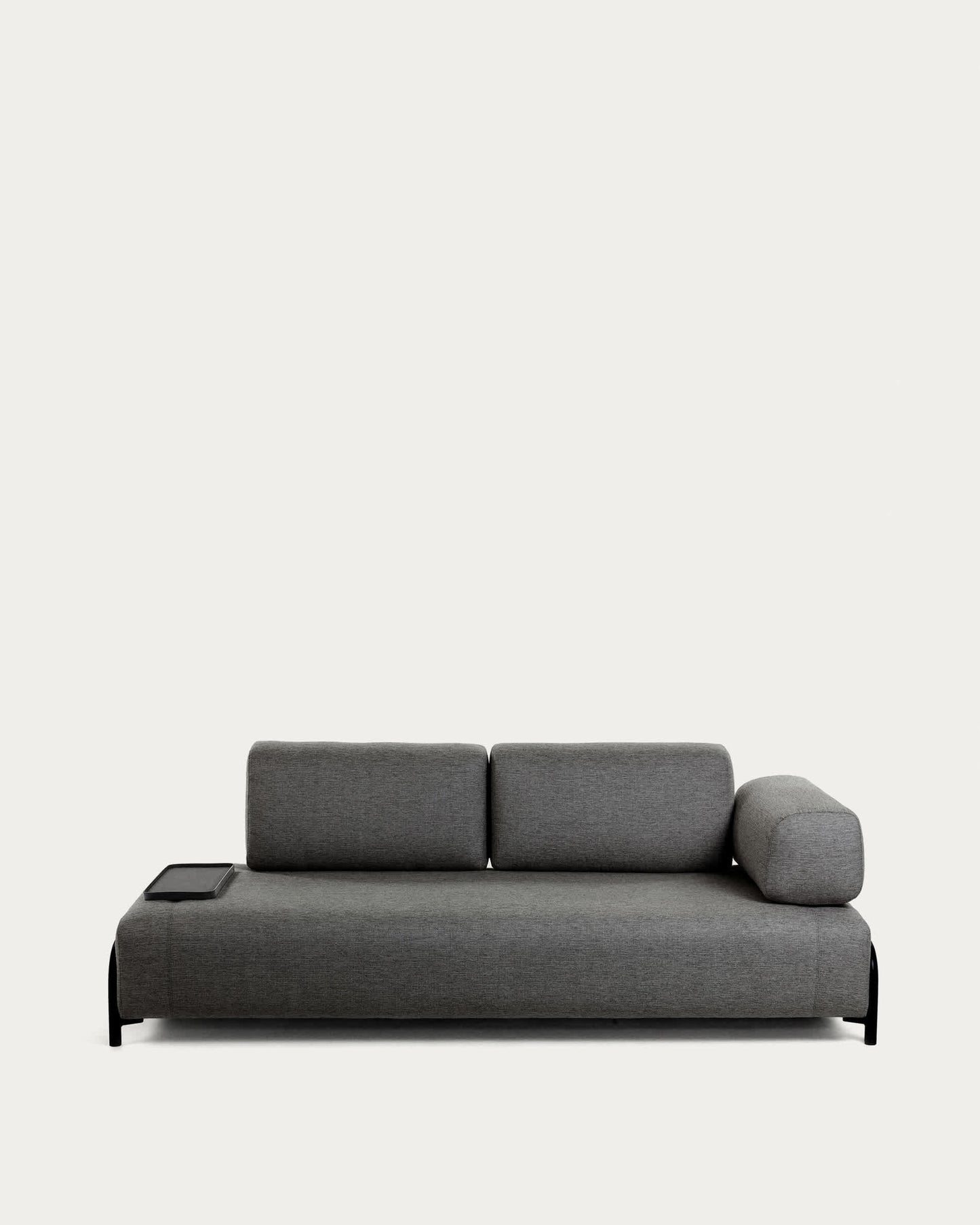 Divano Compo 3 posti grigio scuro 232 cm
