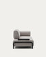 Divano Compo 3 posti beige grigio con vassoio piccolo 232 cm