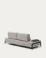 Divano Compo 3 posti beige grigio con vassoio piccolo 232 cm