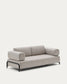 Divano Compo 3 posti beige grigio 232 cm