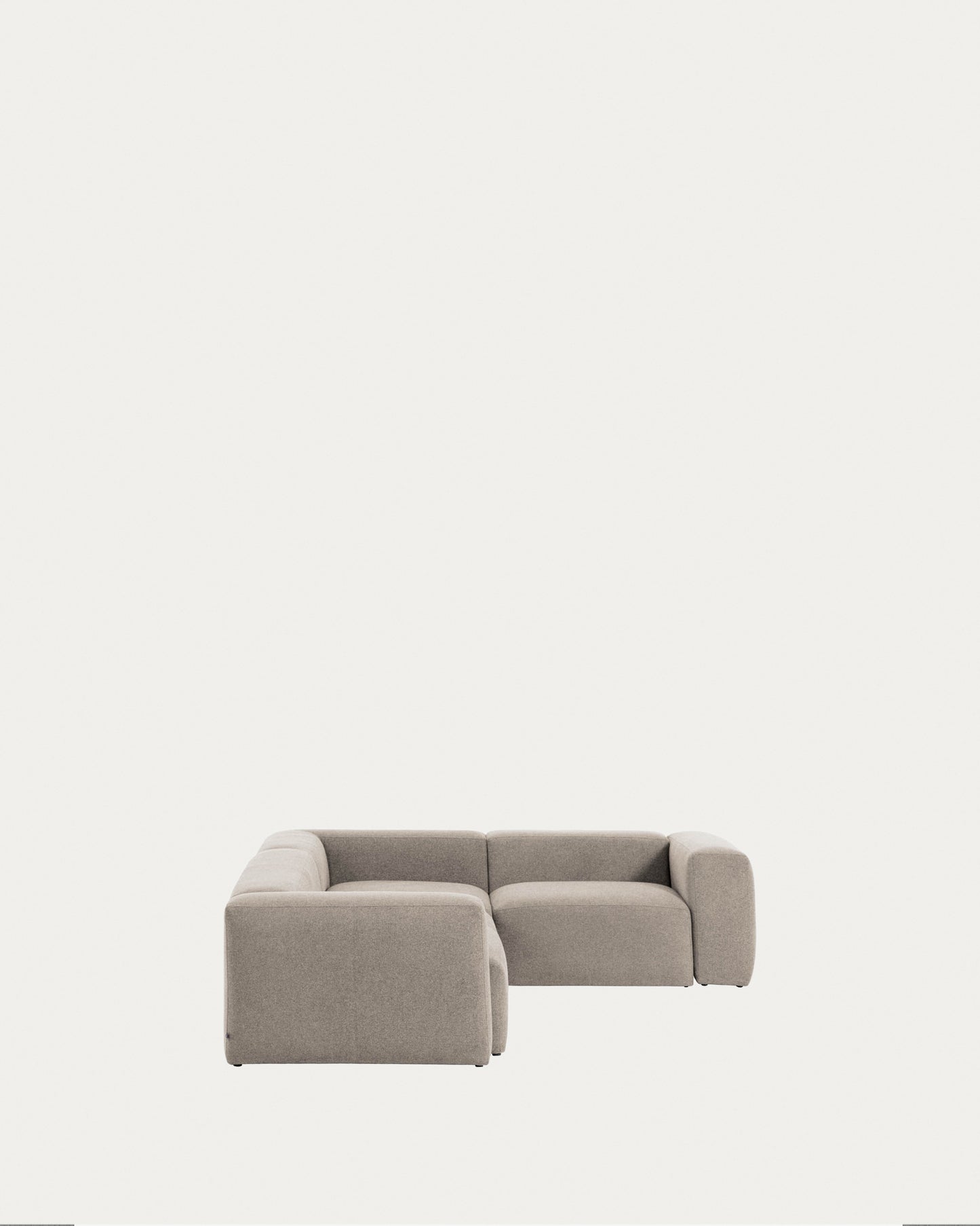 Divano ad angolo Blok 4 posti beige 320 x 230 cm / 230 x 320 cm