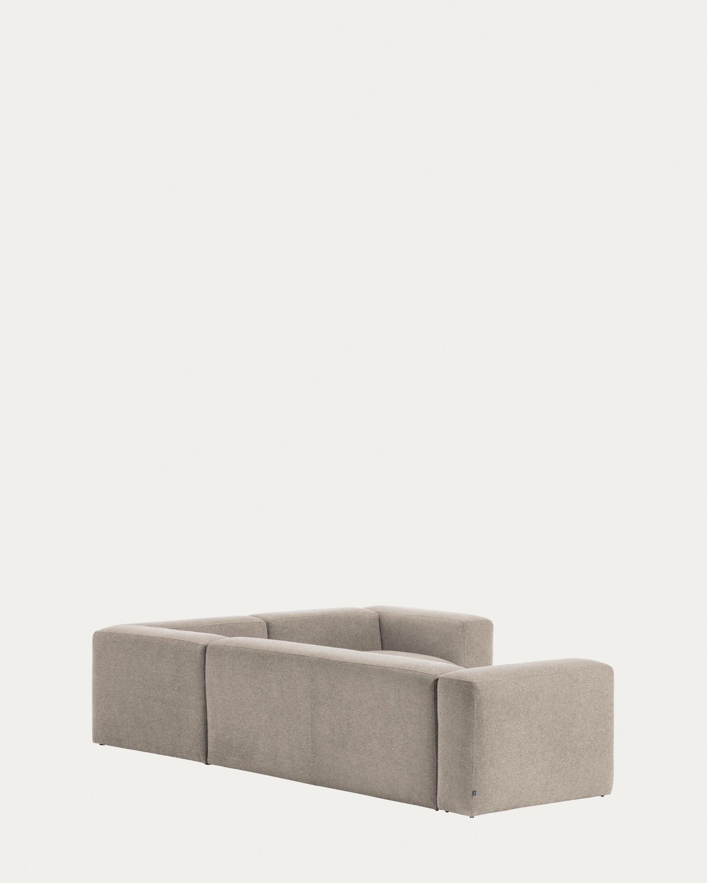 Divano ad angolo Blok 4 posti beige 320 x 230 cm / 230 x 320 cm