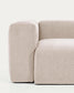 Divano ad angolo Blok 6 posti beige 320 x 320 cm