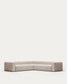 Divano ad angolo Blok 6 posti beige 320 x 320 cm