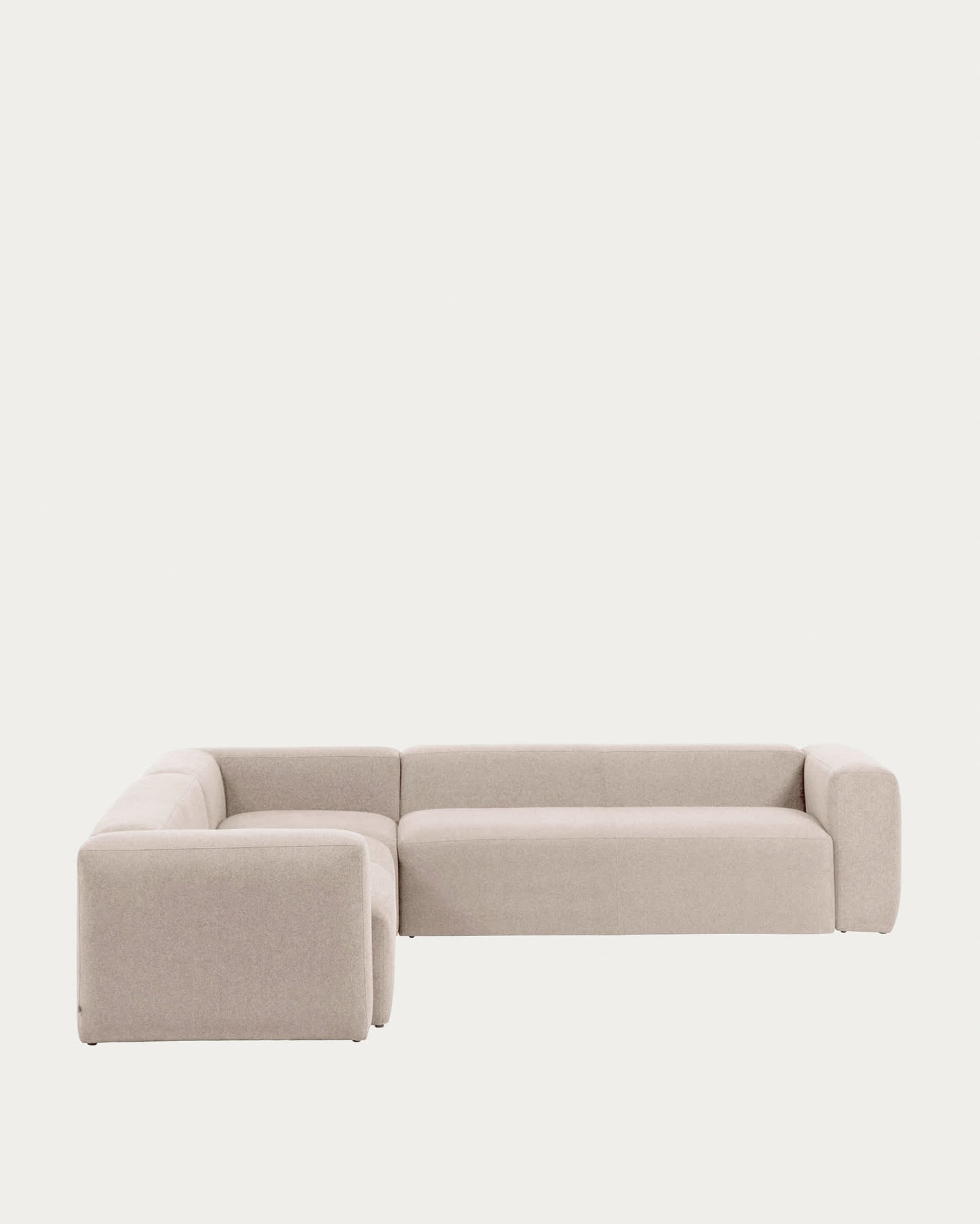 Divano ad angolo Blok 6 posti beige 320 x 320 cm