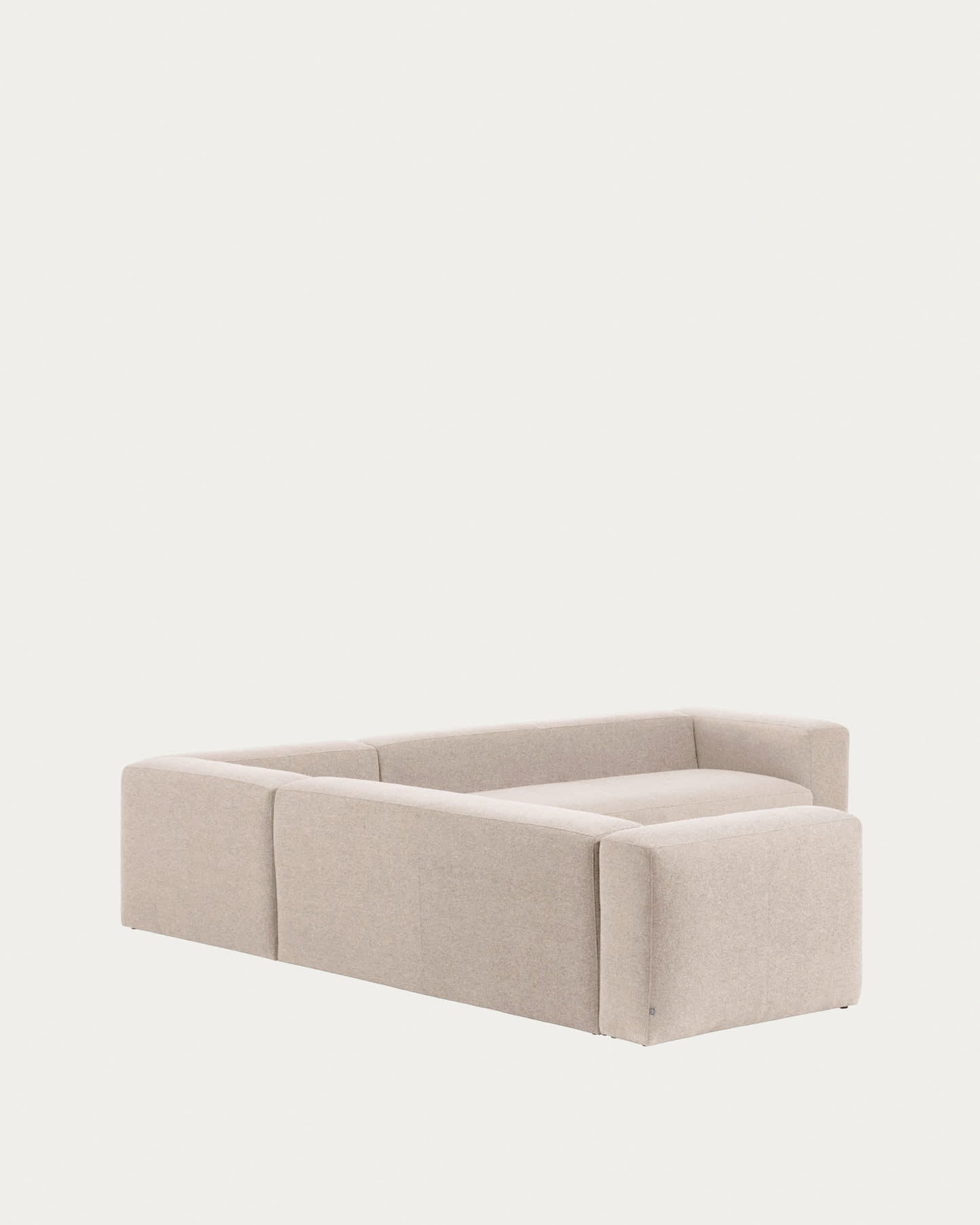 Divano ad angolo Blok 6 posti beige 320 x 320 cm