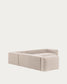 Divano ad angolo Blok 6 posti beige 320 x 320 cm